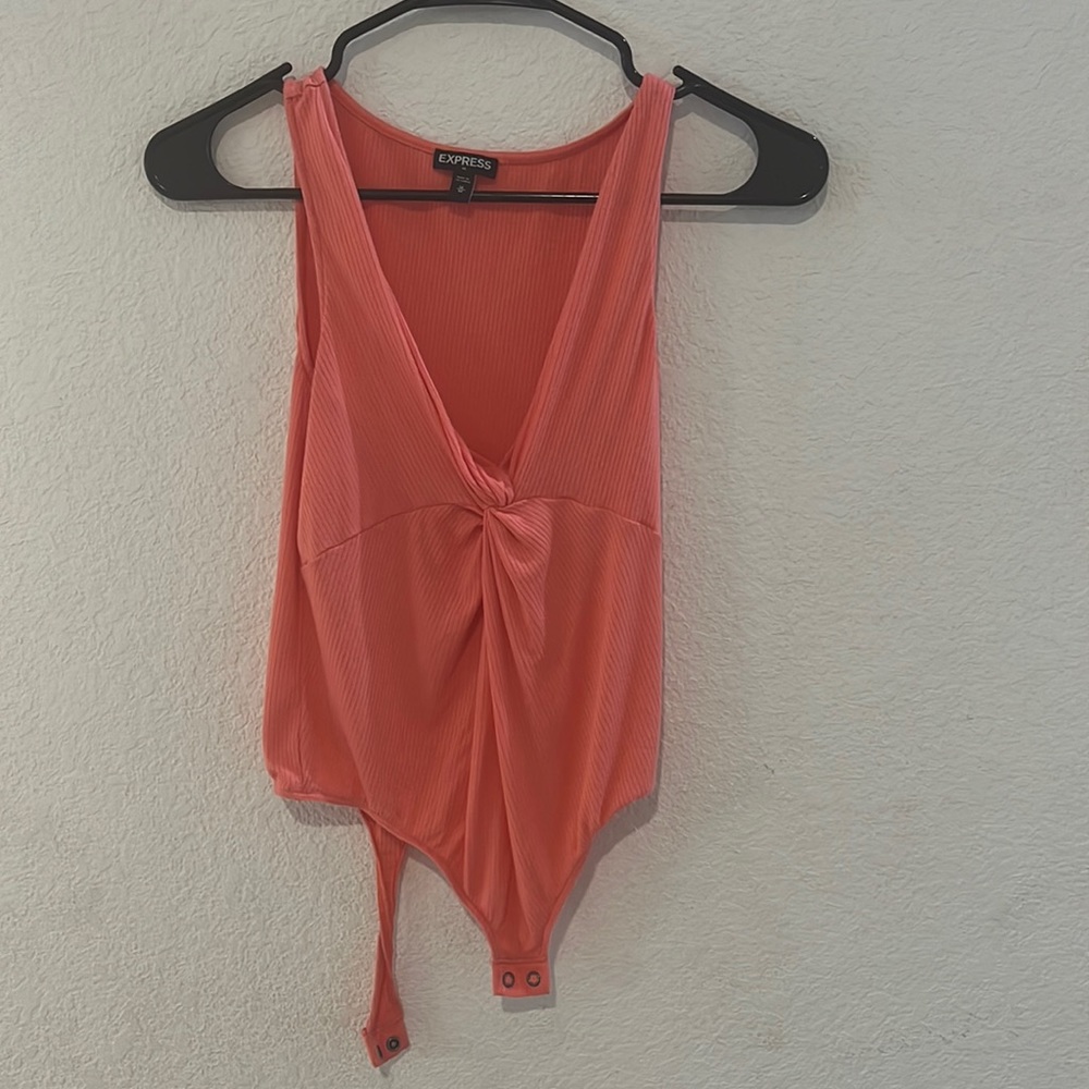 Express Tank Top Pink Bodysuit Medium